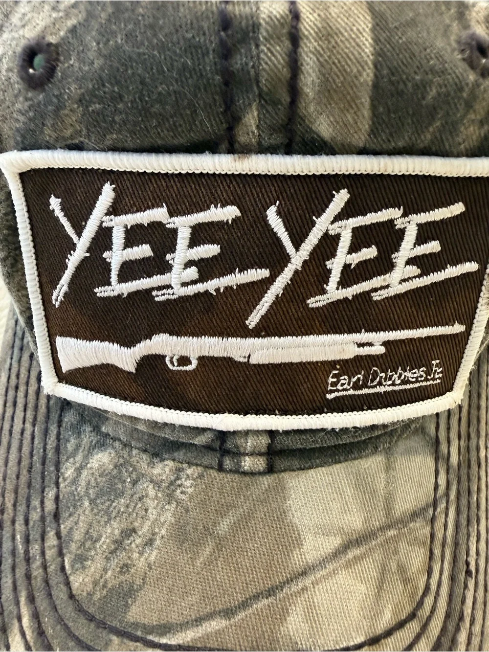 Earl Dibble Jr Yee Yee Distressed Camouflage Trucker Hat - Black/Gray